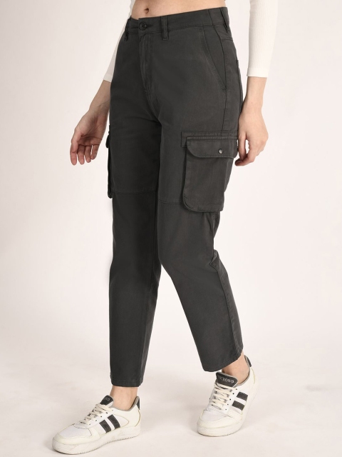 Roadster The Lifestyle Co Women Pure Cotton Cargo Trousers - Image 3