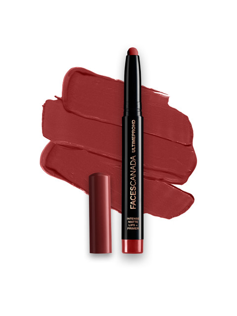 FACES CANADA Feather Light 10hr Stay Ultime Pro HD Intense Matte Lips + Primer Lipstick 1.4g - Crushed Berry 04