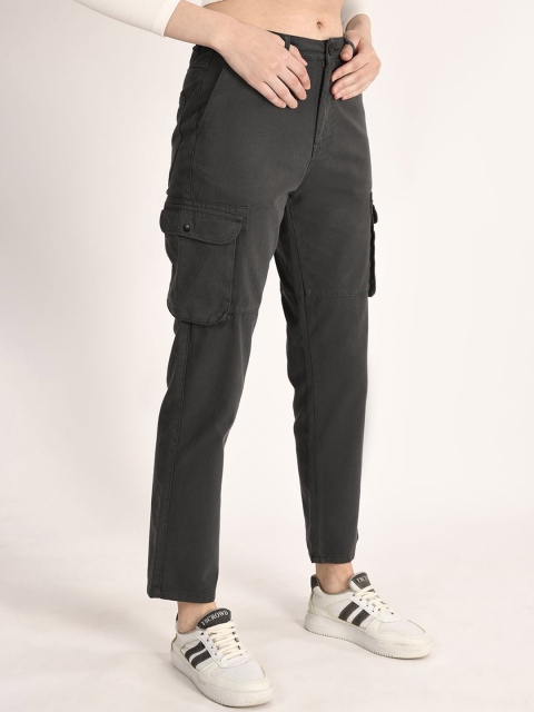 Roadster The Lifestyle Co Women Pure Cotton Cargo Trousers - Image 2