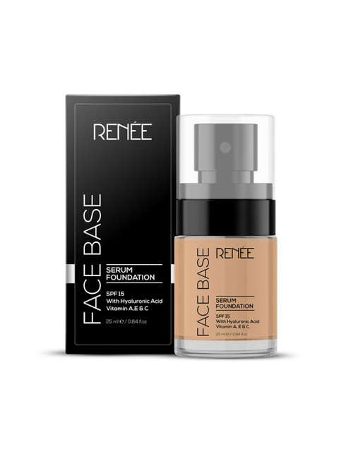 Renee Face Base Non Sticky Serum Foundation With SPF 15 Protection 20ml - Iconic 03