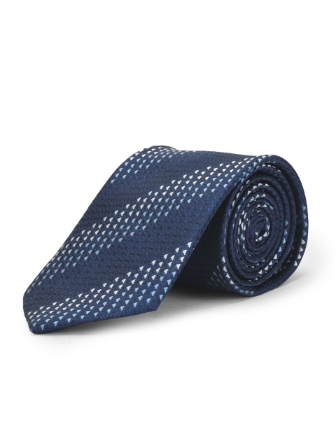 Cazzano Men Abstract Embroidered Slim Tie Cufflinks & Pocket Square Accessory Gift Set - Image 2