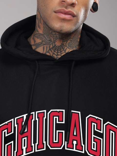 ADRO Men Typography Printed Hood Cotton Pullover Sweatshirt - Image 2