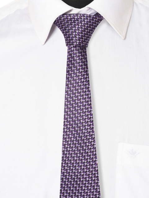 Cazzano Men Abstract Embroidered Slim Tie Cufflinks & Pocket Square Accessory Gift Set - Image 4