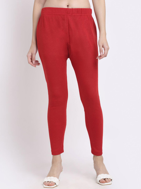 TAG 7 Women Knitted Ankle-Length Leggings