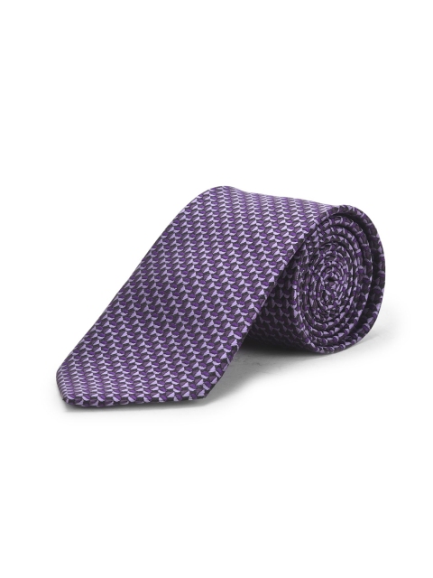 Cazzano Men Abstract Embroidered Slim Tie Cufflinks & Pocket Square Accessory Gift Set - Image 2