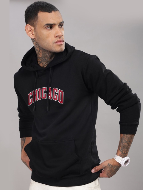 ADRO Men Typography Printed Hood Cotton Pullover Sweatshirt - Image 6