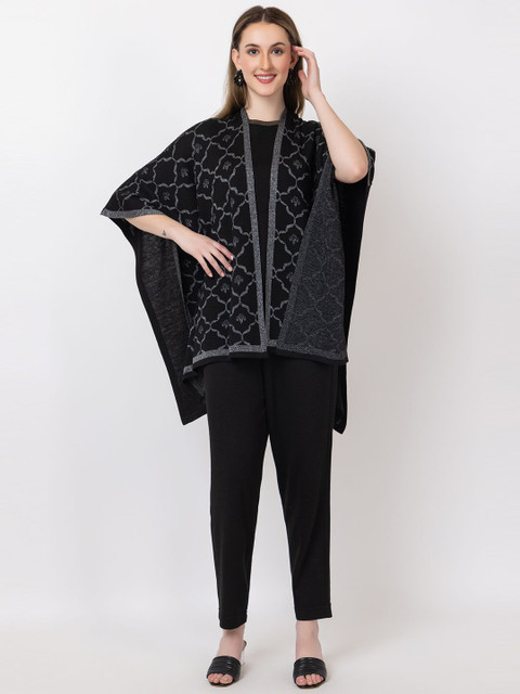 KEIKO Self Design Open Front Shrug
