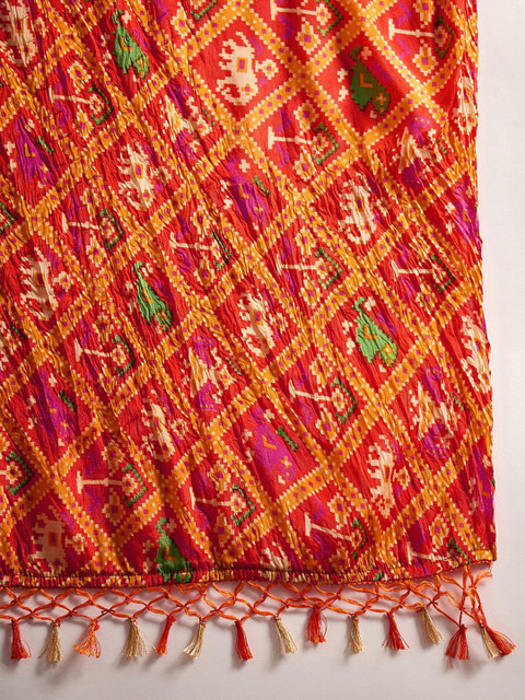 Sangria Women Patola Printed Dupatta - Image 2