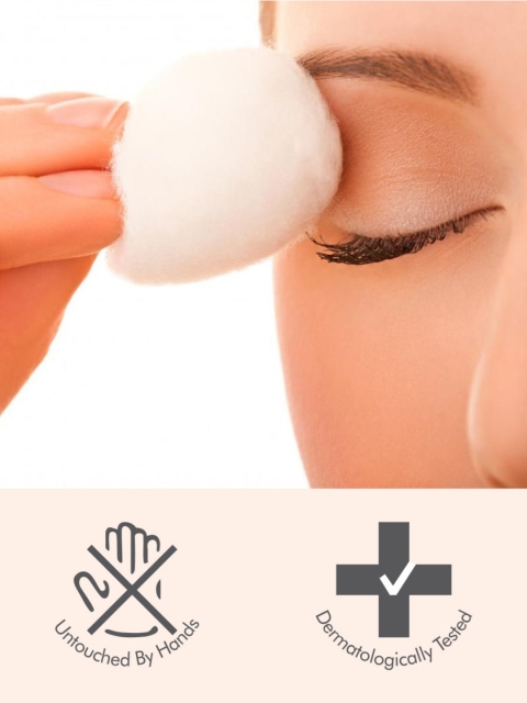 TULIPS Set Of 5 White Makeup Remover Cotton Balls - 50 pcs Each - Image 4