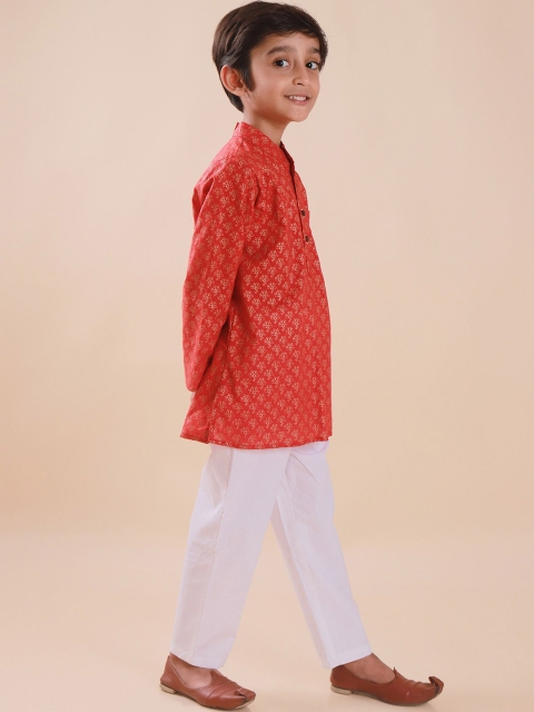 Sangria Floral Printed Pure Cotton Straight Kurta Sets - Image 3