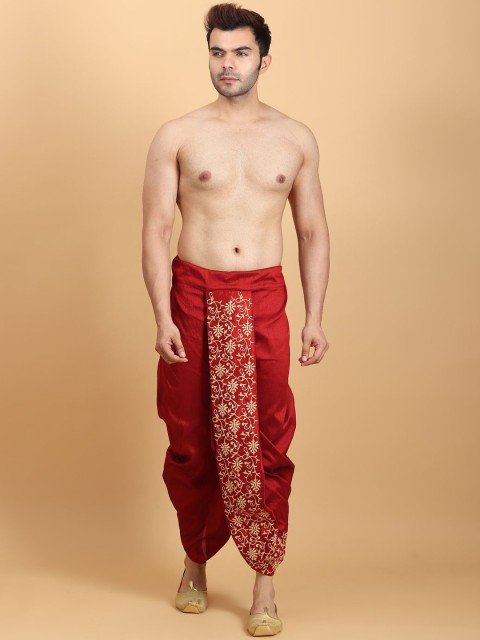 Ethluxis Men Embroidered Dhoti - Image 5