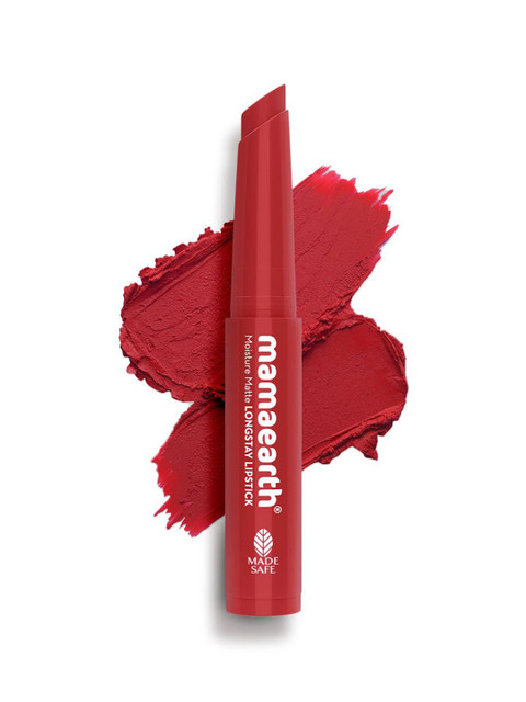Mamaearth Moisture Matte Long Stay Mini Lipstick - 0.7 g - Raspberry Scarlet- 07