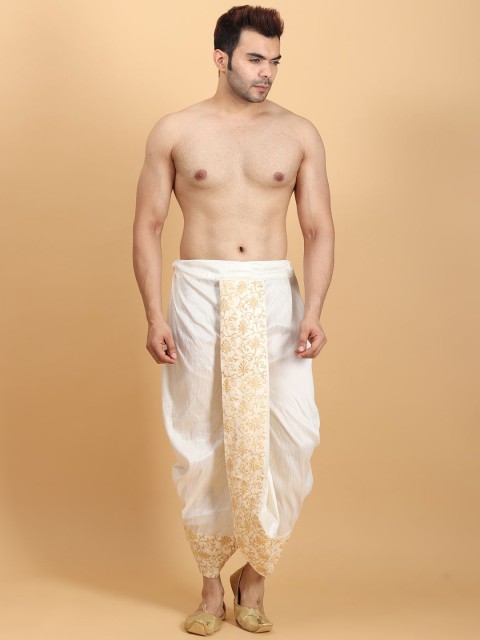 Ethluxis Men Embroidered Ethnic Dhoti - Image 5