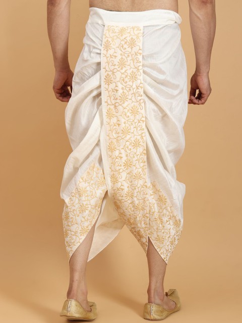 Ethluxis Men Embroidered Ethnic Dhoti - Image 4