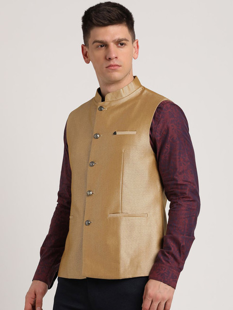 Turtle Men Texture Nehru Jacket - Image 4
