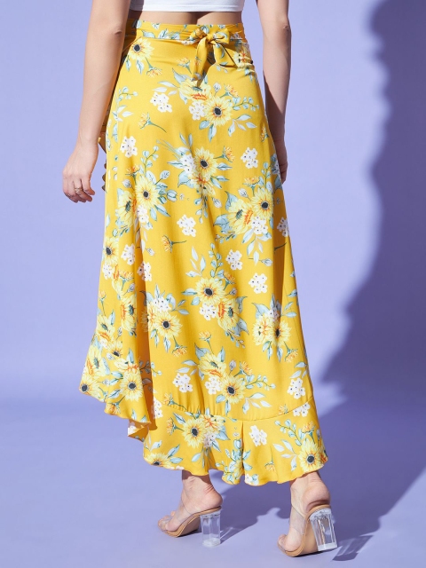 Trend Arrest Floral Printed Wrap Skirt - Image 3
