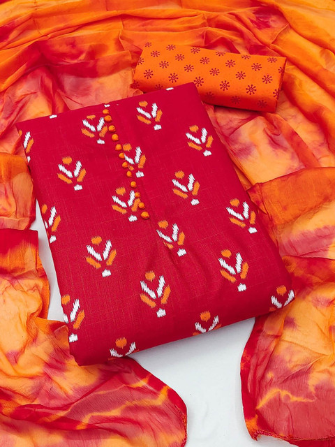 LeeliPeeri Designer Ethnic Motifs Printed Unstitched Dress Material