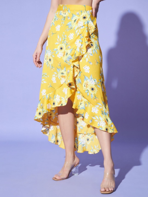 Trend Arrest Floral Printed Wrap Skirt - Image 2