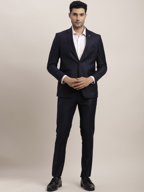 Turtle Men Notched Lapel Long Sleeves Single-Breasted Two-Piece Formal Suit