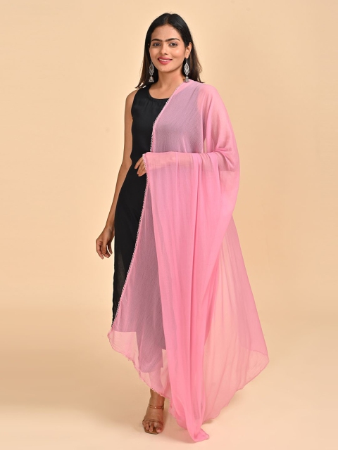 HELLA FASHIONS Taping Border Chiffon Dupatta - Image 4