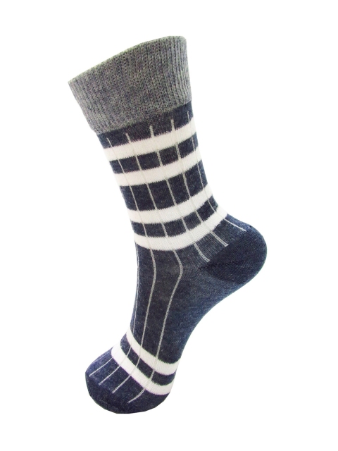 RC. ROYAL CLASS Kids Pack Of 5 Striped Patterned Calf-Length Socks - Image 4