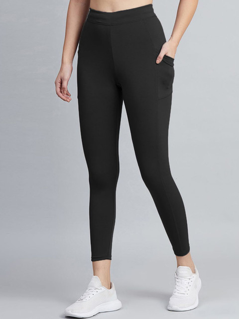 Blinkin Women Slim Fit Dry Fit High Waist Stretchable Training Tights With Side Pockets