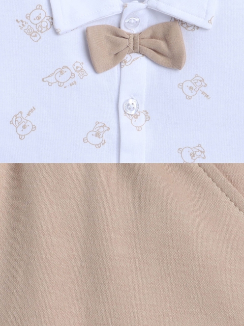 BUMZEE Boys Printed Short Sleeves Shirt With Shorts & Suspenders - Image 7