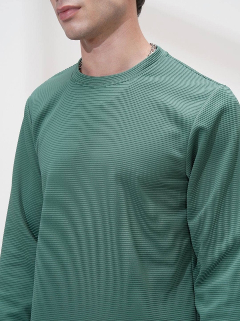 HIGHLANDER Men Self Design Round Neck Relaxed Fit T-shirt - Image 2