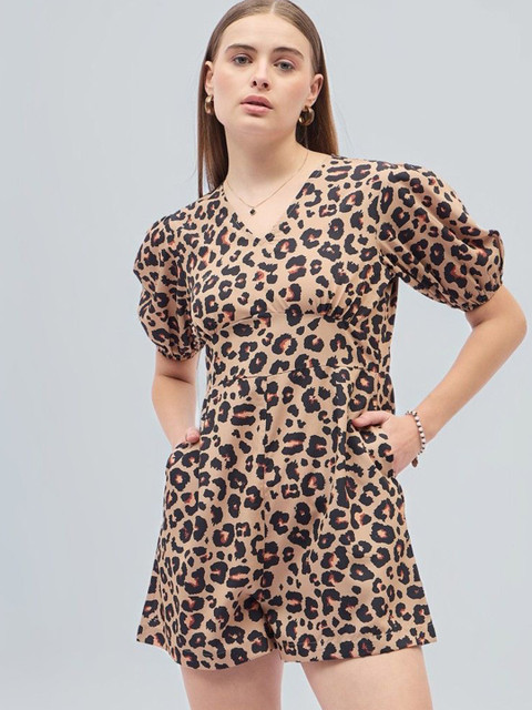 Mast & Harbour Women Printed Playsuit Jumpsuit