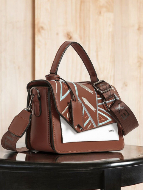 Exotic Floral Embellished Sling Bag with Tasselled