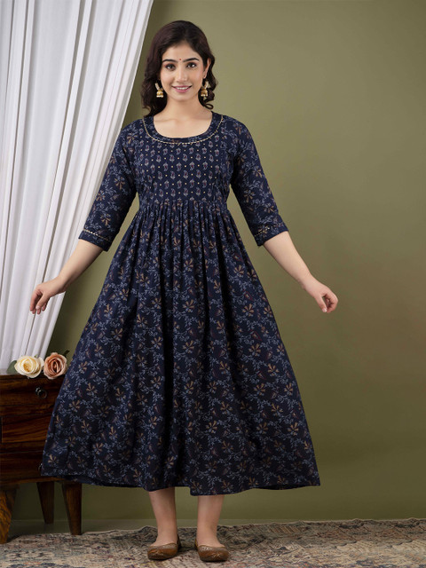 BAESD Women Floral Print Maternity A-Line Dress