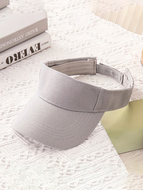 Infispace Unisex Cotton Adjustable Sports Sun Visor Cap