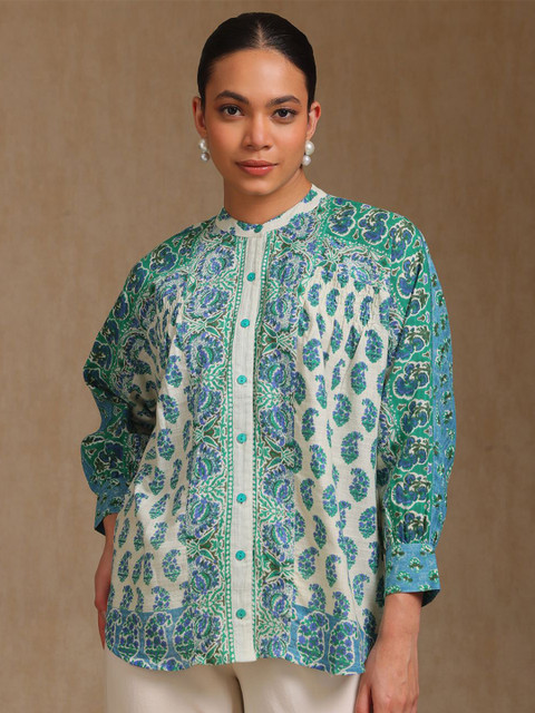 Soch Women Mandarin Collar Printed Tunic