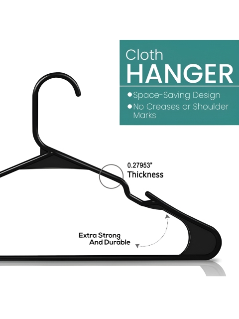 Go Hooked Pack of 2 Clothes Hangers with Smooth Finish and Non-Slip Grooves - Image 5