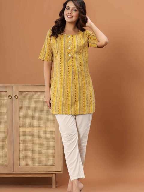 Aaysa Kurti Women Printed Pure Cotton Kurtis - Image 6