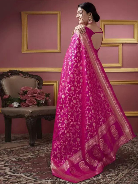 Moda Rapido Woven Design Kanjeevaram Saree - Image 3