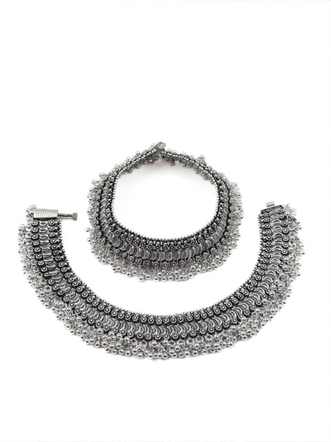 NAMAN ARTS Silver-Plated Anklet - Image 2