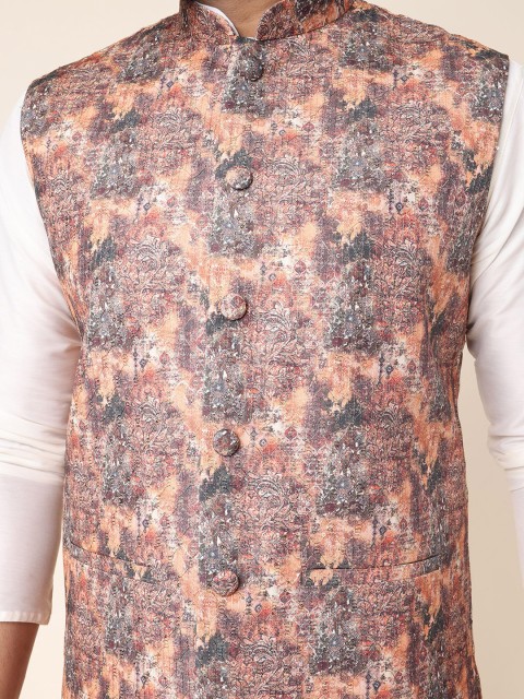 W & G Printed Nehru Jacket - Image 2