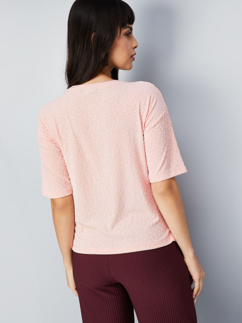 max Women Plus Size Abstract Printed Round Neck T-shirt - Image 4