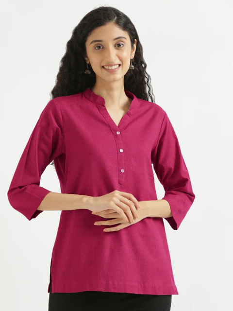 KASHISHIYA Women Solid Kurti