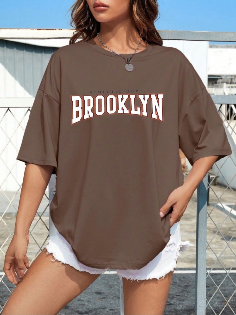 SZN Women Typography Printed T-shirt