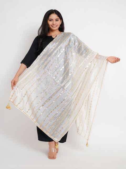 Karthav Fashion Greometric Gotta Patti Dupatta