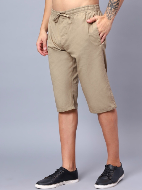 HAUWER Men Slim Fit Mid-Rise Cotton Capris - Image 3