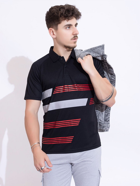 ARMISTO Men Dri Fit Polo Collar Pickleball T-shirt