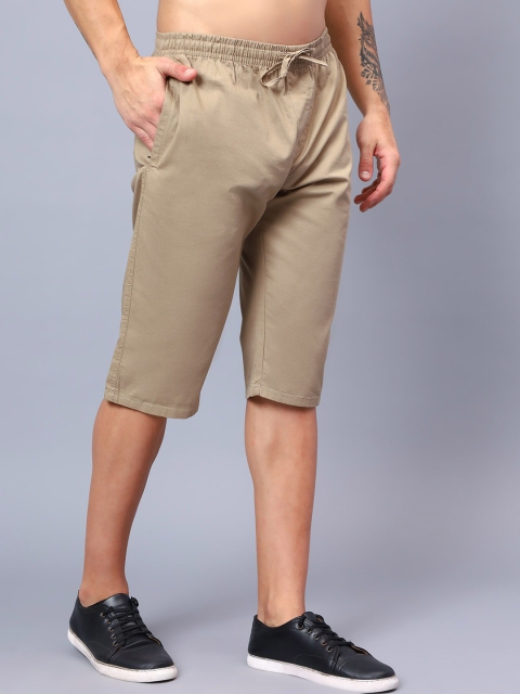 HAUWER Men Slim Fit Mid-Rise Cotton Capris - Image 2