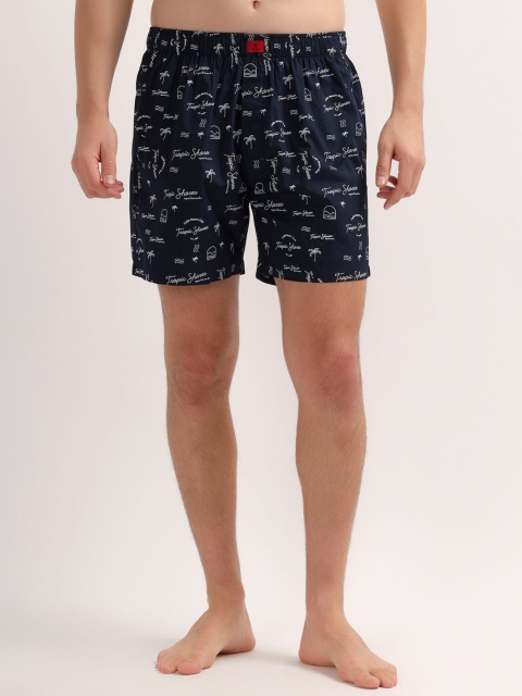 Cantabil Printed Cotton Boxer MBOX00034_BLUE
