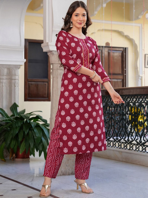 HETVI CREATION Women Regular Kurta with Trousers - Image 3