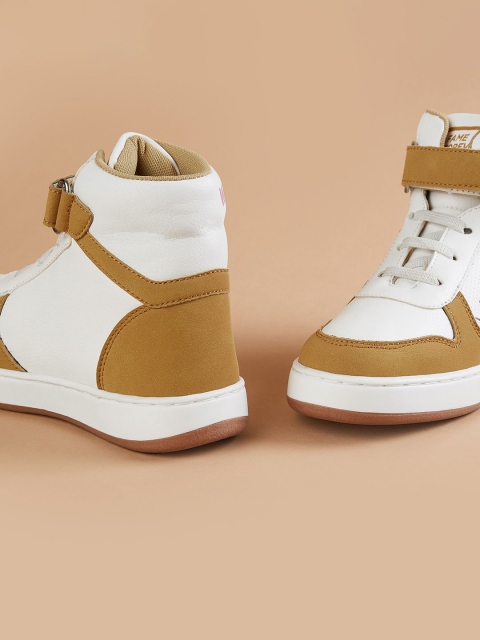 Fame Forever by Lifestyle Boys Camel Solid Boots High-Top Sneakers - Image 4