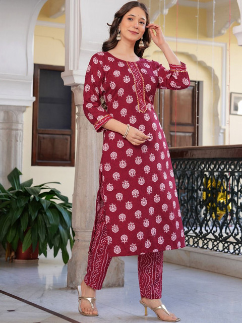 HETVI CREATION Women Regular Kurta with Trousers - Image 6