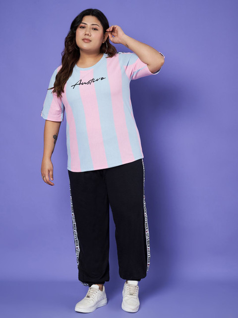 Austivo Striped T-Shirt & Joggers Co-Ords